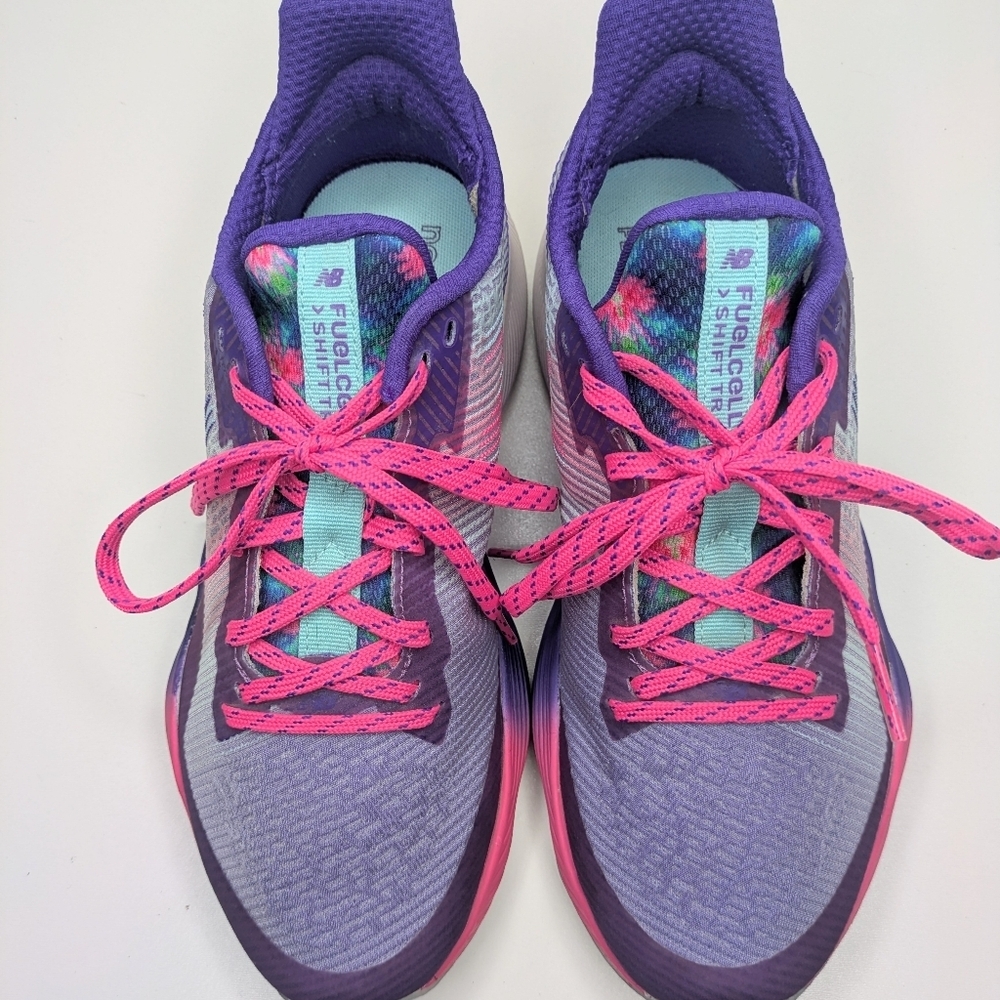 New Balance Fuel Cell Shift TR Coco Gauff Gradient Purple Pink Splash Size 8 - Picture 5 of 9